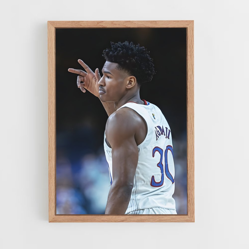 Poster Ochai agbaji – affiche Basketball (vue 4)